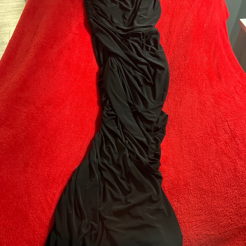 Black maxi dress